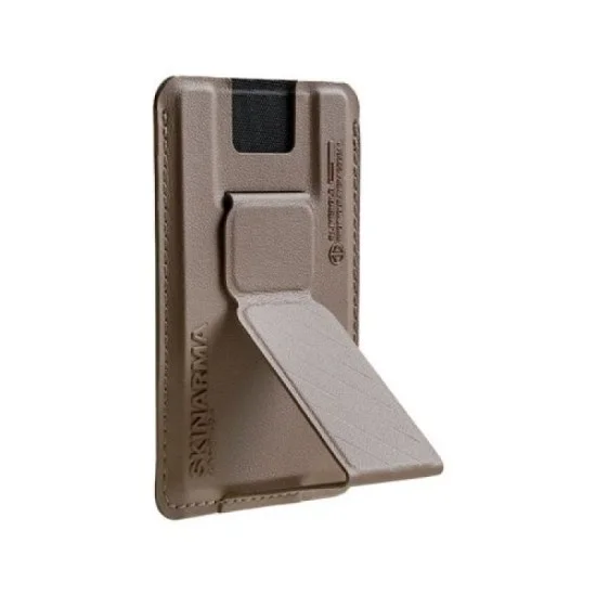 magnetic card wallet with handle from arma kado skin - gold